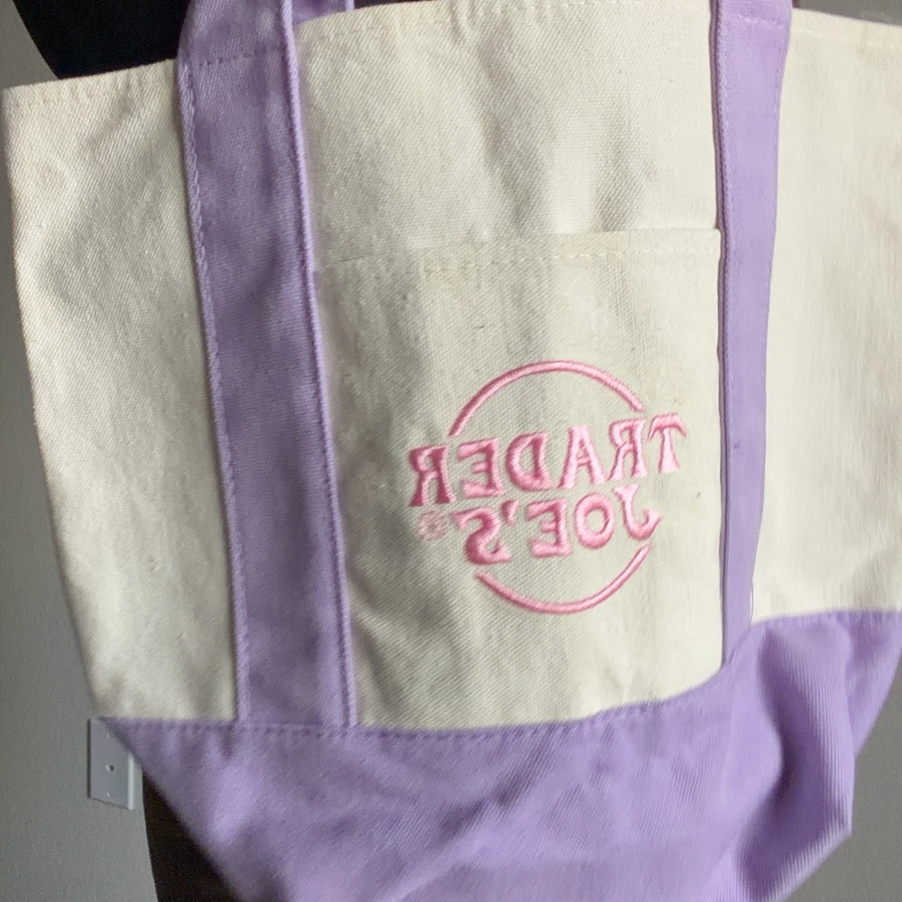 Purple Trader Joe’s Mini Tote Bag